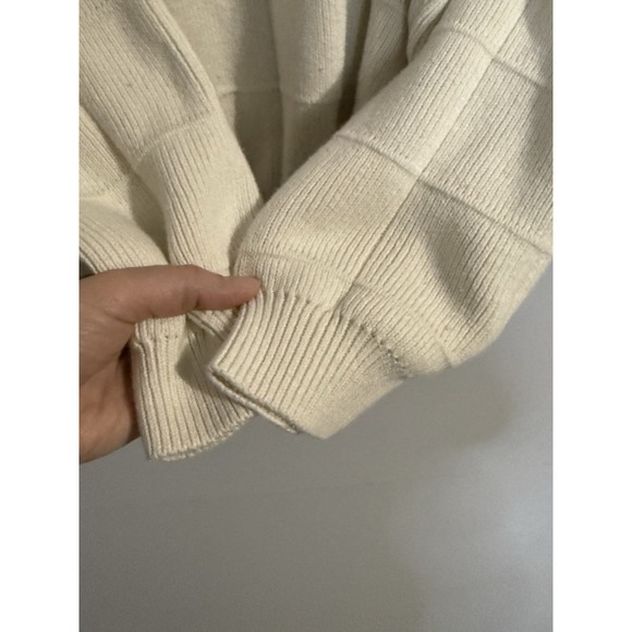 ARROW MEN'S Cream PULLOVER SWEATER 100% Cotton Grandpa Core Cottage Size L - Picture 3 of 5